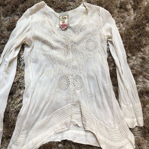 Boho hippie long sleeve top
